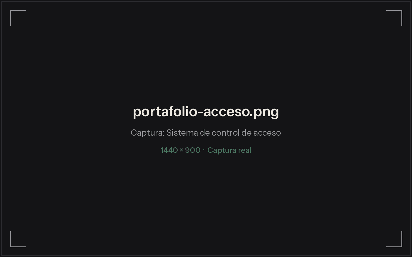 Screenshot of the employee access control system