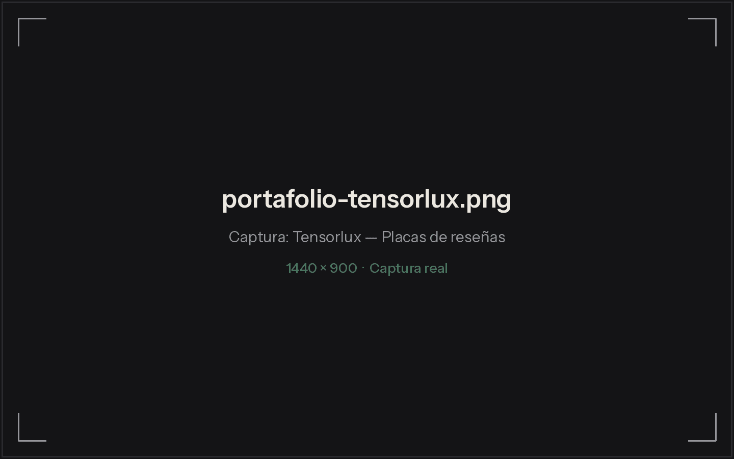 Screenshot of the Tensorlux plaque metrics panel