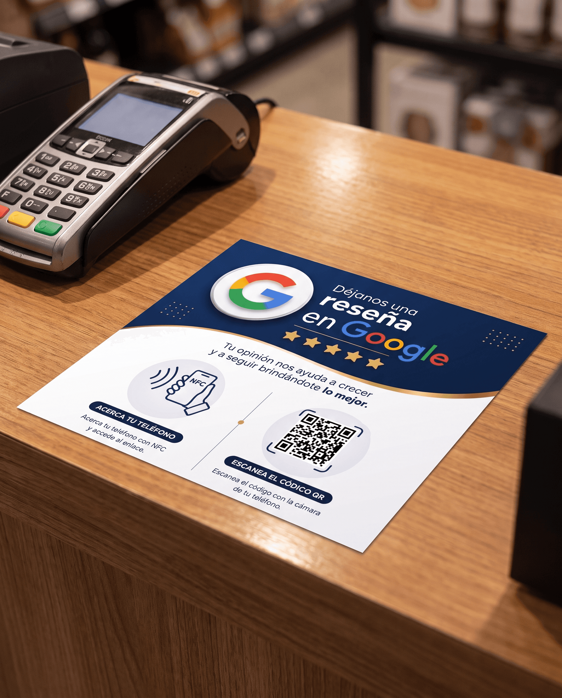 Close-up of the plaque's QR code and NFC area