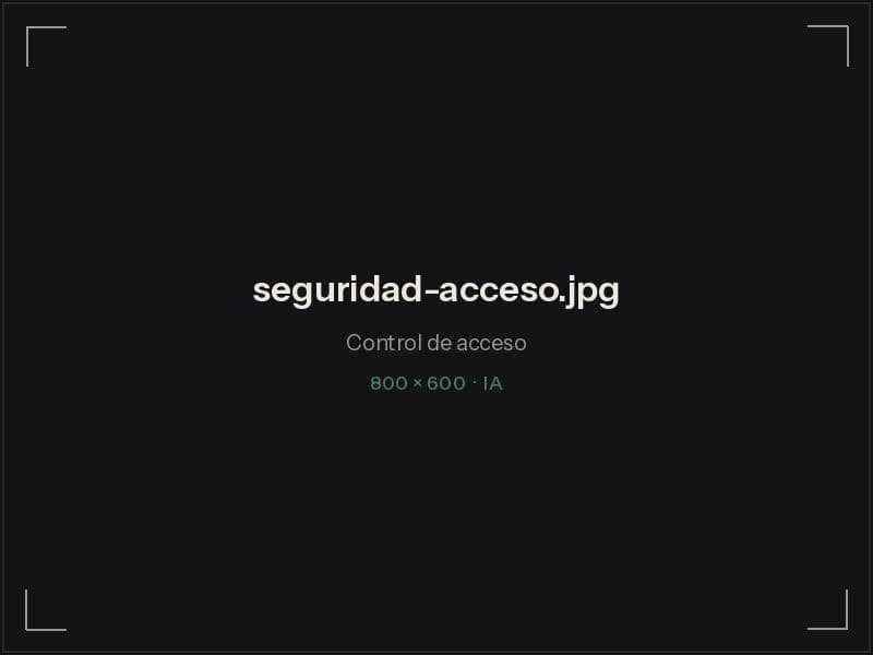 Lector de control de acceso junto a una puerta